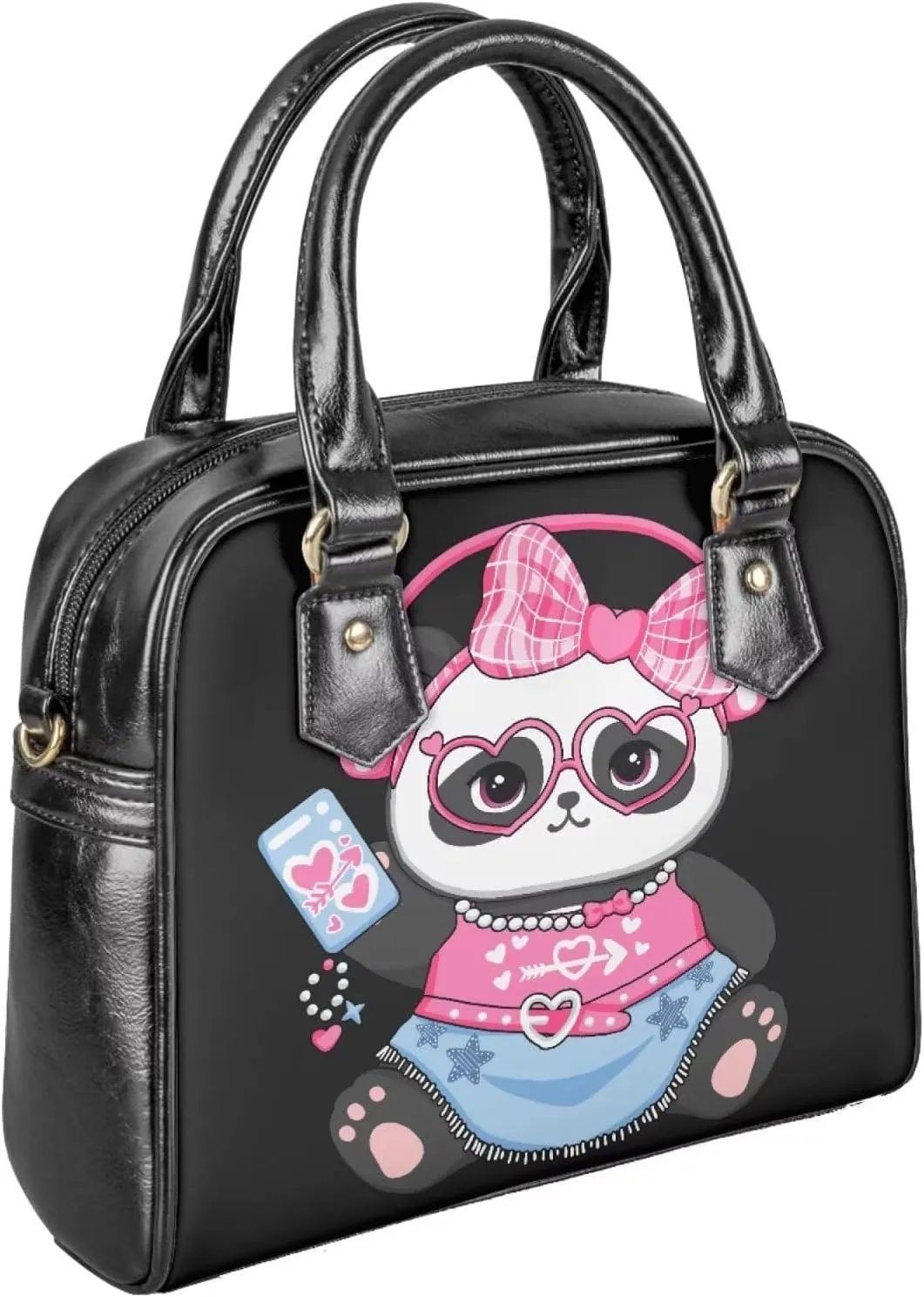 Waterproof Purses and Handbags for Women, Tote Shoulder Bag Satchel Purse PU Leather Top Handle Bag