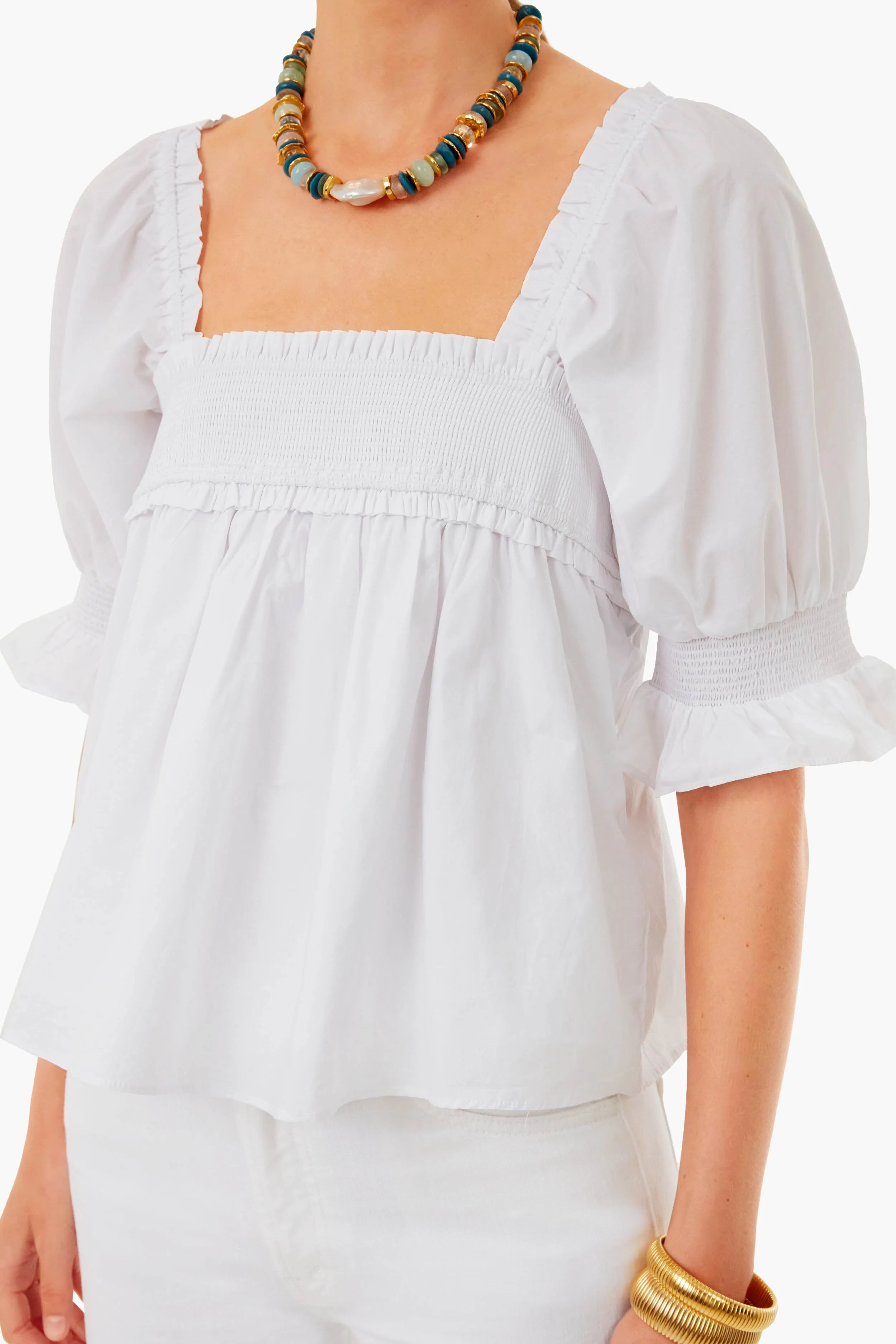 White Palmer Blouse