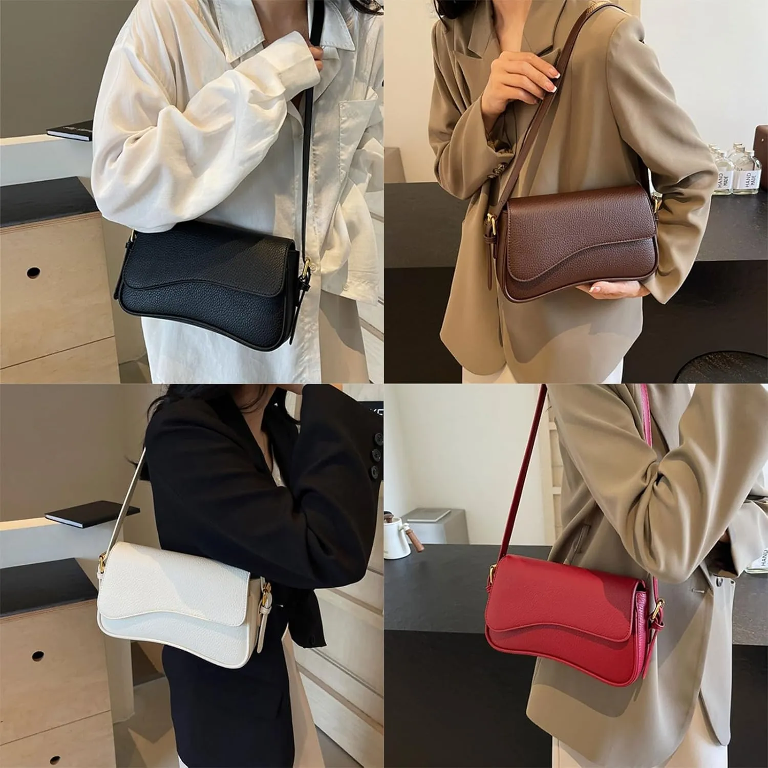 Women Bag Autumn Winter Crossbody Bag PU Leather Shoulder Bag Shopping Bag Simple Messengers Bag