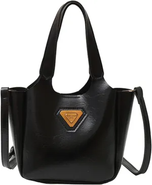 Women Bucket Bag Autumn Winter Shoulder Bag PU Leather Handbag Korean Styles Crossbody Bag Retro Messengers Bag