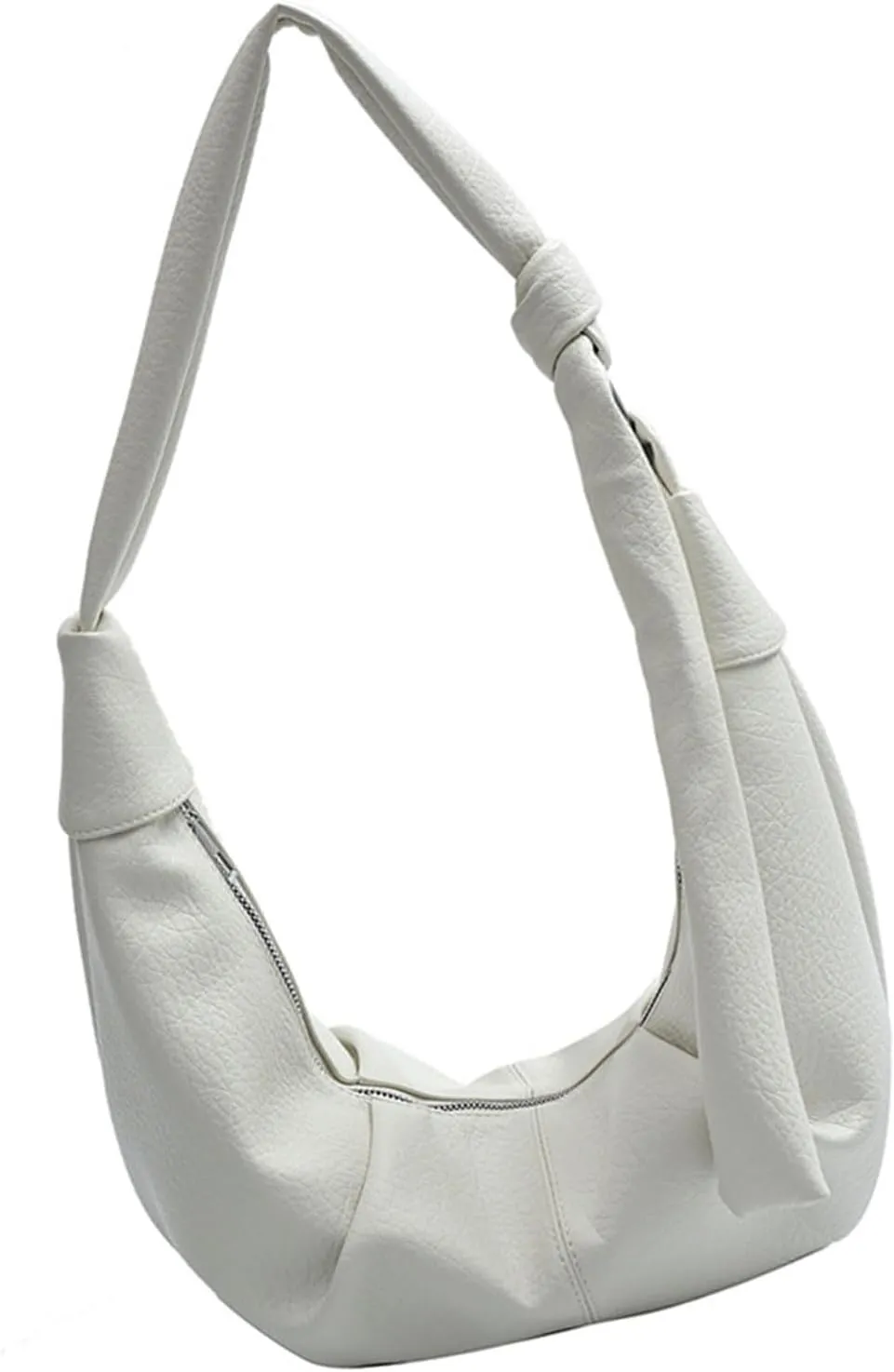 Women Dumplings Bag Large Capacity Shoulder Bag Pleated Crossbody Bag PU Leather Messenger Bag Top Handle Satchel