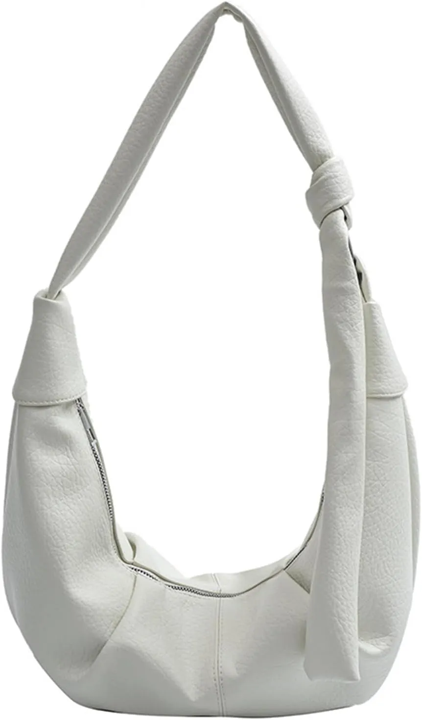 Women Dumplings Bag Large Capacity Shoulder Bag Pleated Crossbody Bag PU Leather Messenger Bag Top Handle Satchel