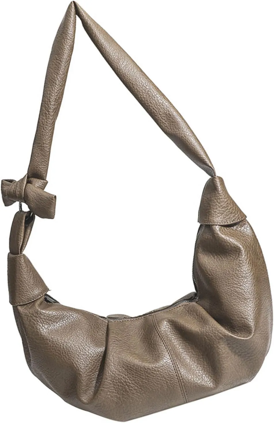 Women Dumplings Bag Large Capacity Shoulder Bag Pleated Crossbody Bag PU Leather Messengers Bag Top Handle Satchel