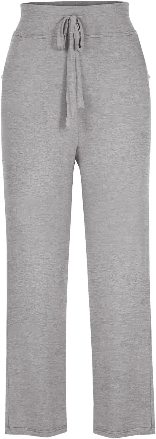 Women High Waist Yoga Trousers Solid Color Wide Leg Drawstring Casual Leggings Trendy Going Out Workout Yoga Pants