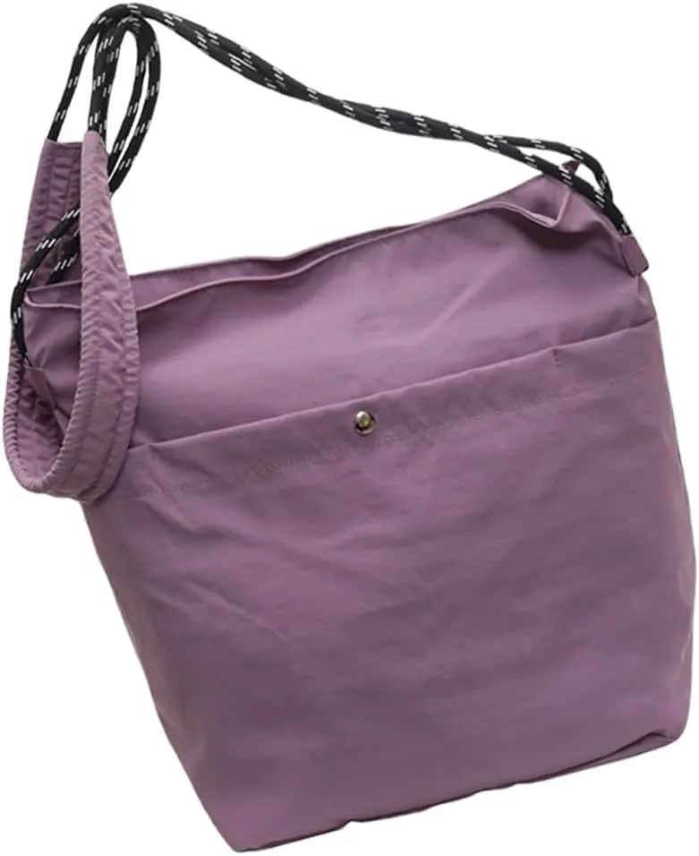 Women Shoulder Bag Japanese Styles Crossbody Bag Nylon Messengers Bag School Bag Large Capacity Bucket Bag for Travel