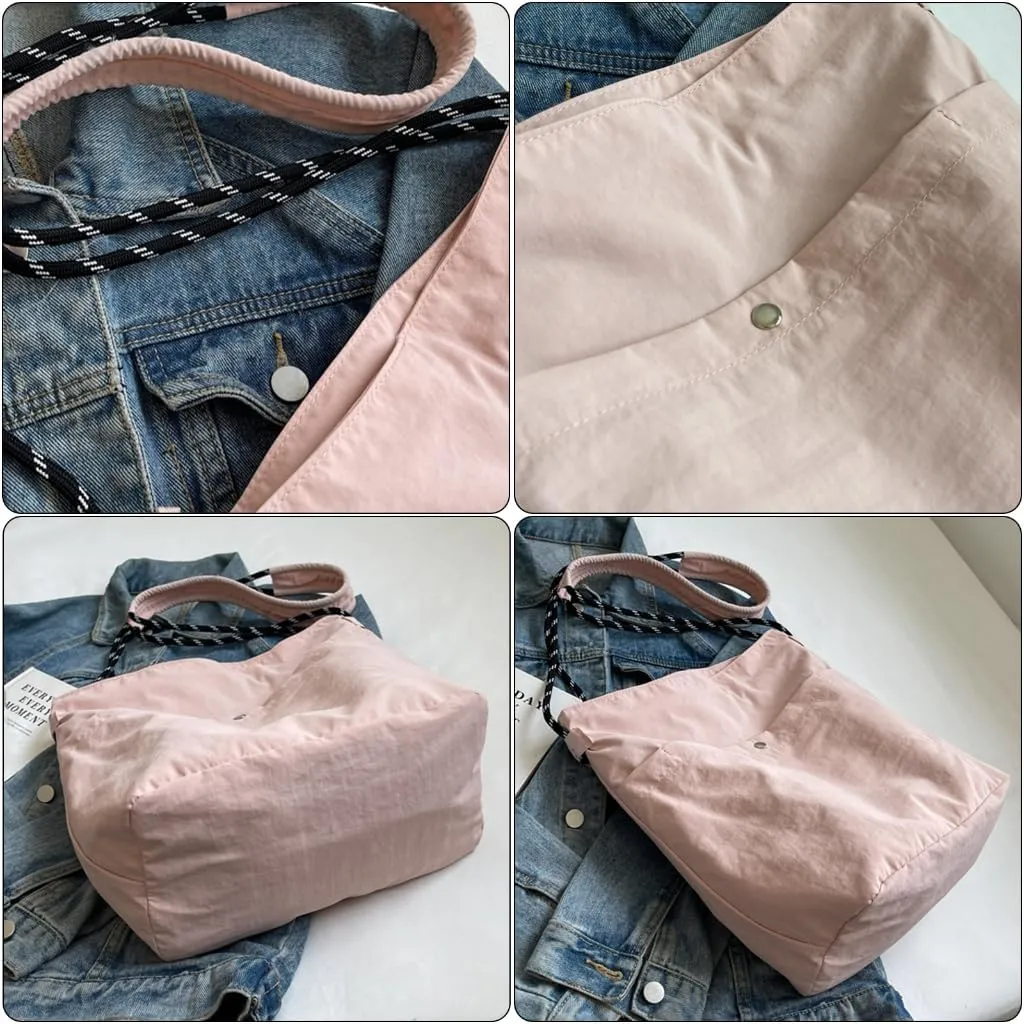 Women Shoulder Bag Japanese Styles Crossbody Bag Nylon Messengers Bag School Bag Large Capacity Bucket Bag for Travel