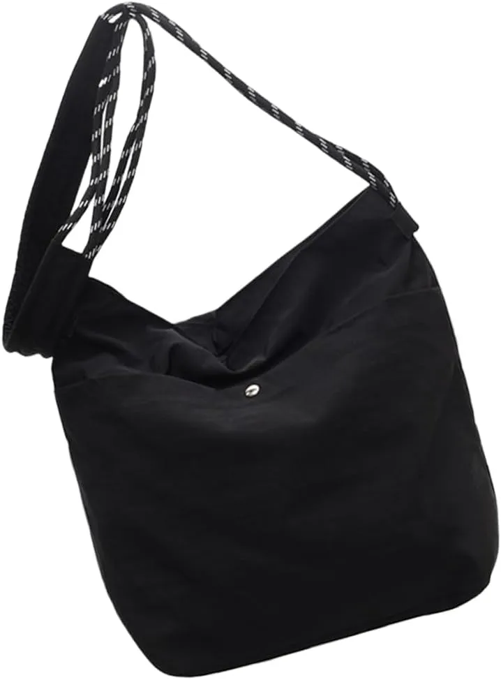 Women Shoulder Bag Japanese Styles Crossbody Bag Nylon Messengers Bag School Bag Large Capacity Bucket Bag for Travel