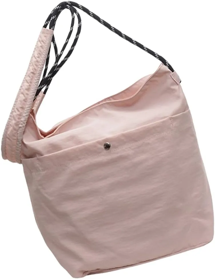 Women Shoulder Bag Japanese Styles Crossbody Bag Nylon Messengers Bag School Bag Large Capacity Bucket Bag for Travel
