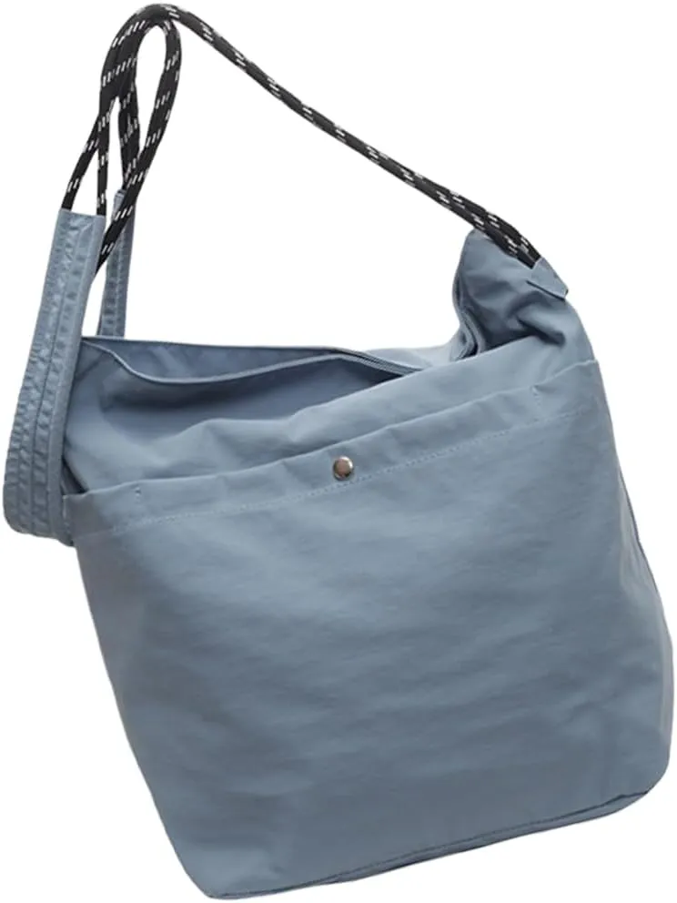 Women Shoulder Bag Japanese Styles Crossbody Bag Nylon Messengers Bag School Bag Large Capacity Bucket Bag for Travel