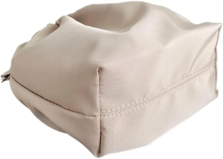 Women Shoulder Bag Pleated Bucket Bag Solid Color Crossbody Bag Korean Styles Messengers Bag Shopping Bag for Daily