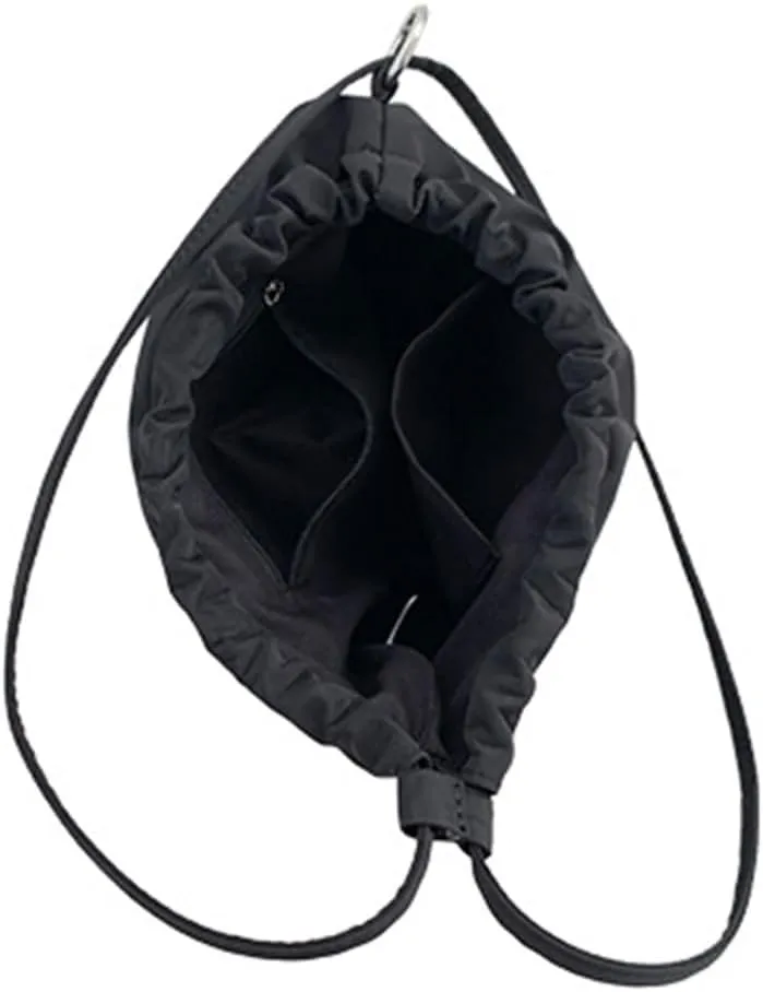Women Shoulder Bag Pleated Bucket Bag Solid Color Crossbody Bag Korean Styles Messengers Bag Shopping Bag for Daily