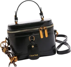 Women Shoulder Bag Stylish Crossbody Bag Travel Makeup Bag Fashion Messengers Bag PU Leather Bucket Bag for Daily Work