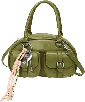 Women Shoulder Bag Stylish Top Handle Bag Crossbody Bag Ladies Satchel Bag PU Leather Handbag Simple Messengers Bag