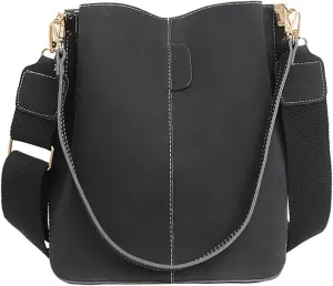 Women Shoulder Bag Trendy Handbag Autumn Winter Bucket Bag Retro Messengers Bag Casual Crossbody Bag for Daily Work