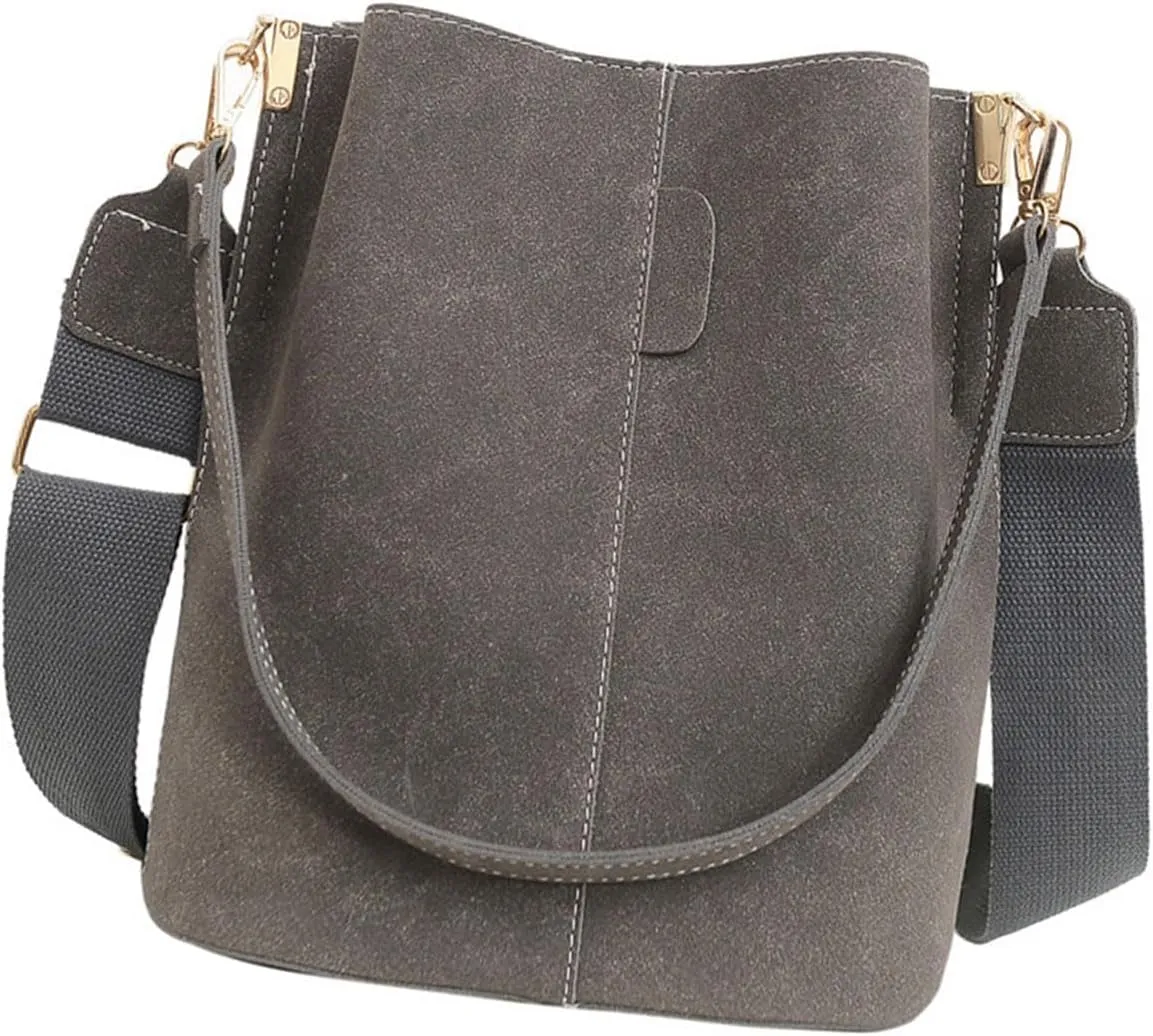 Women Shoulder Bag Trendy Handbag Autumn Winter Bucket Bag Retro Messengers Bag Casual Crossbody Bag for Daily Work