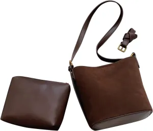 Womens Crossbody Bag PU Leather Shoulder Bag Messenger Bag Fashoin Bucket Bag Autumn Winter Shopping Dating Bag
