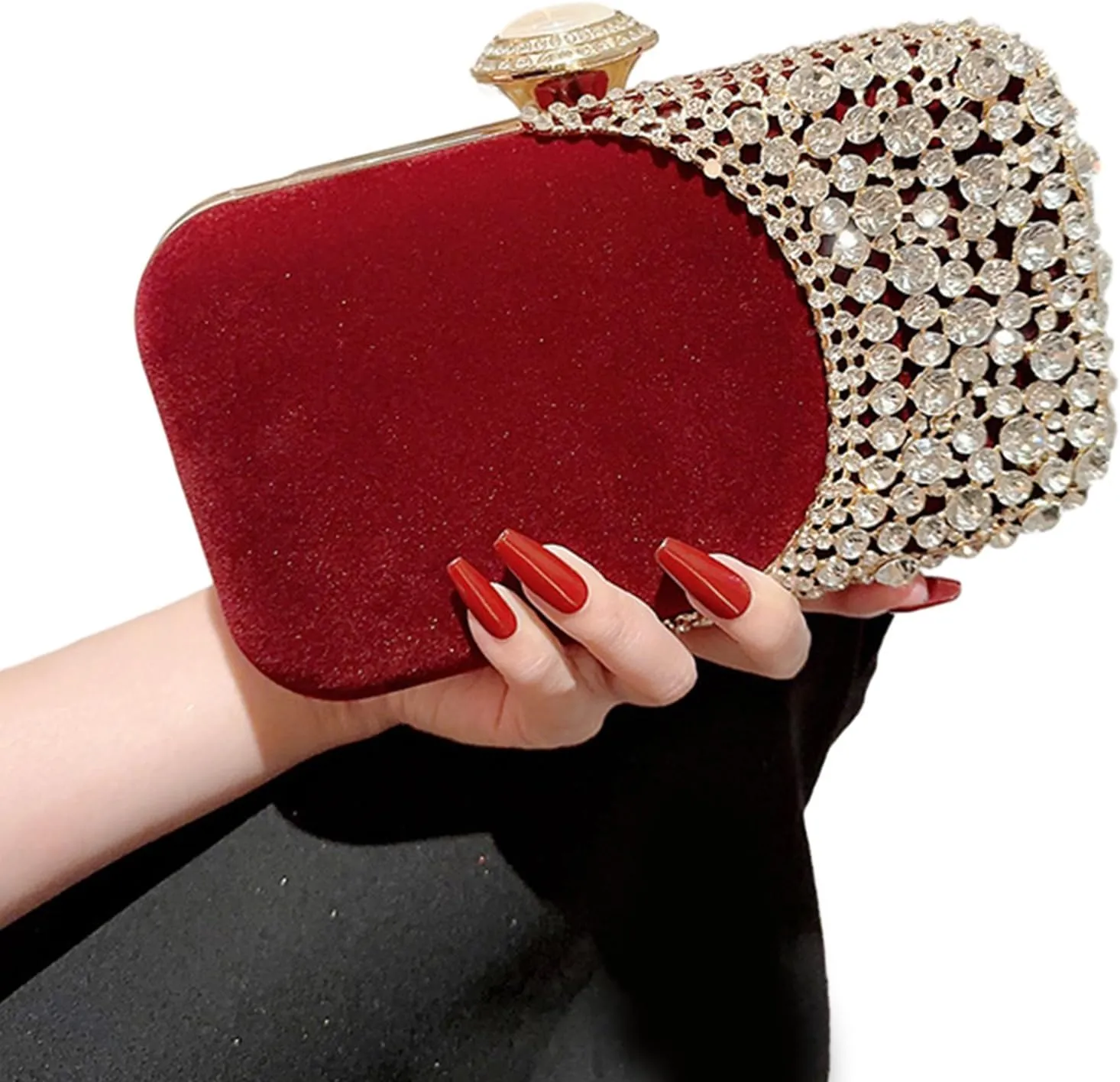 Women's Evening Bag Small Clutch Purse Glitter Evening Handbag Crossbody Purse Wedding Handbag Small Chain Shoulder