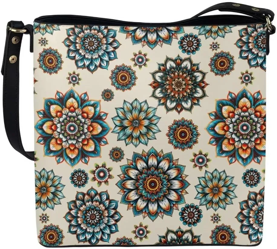 Womens Purses and Handbags Soft Cross Body Bag Bucket Bag Satchels Shopping Work Travel Bag with Multiple Pockets