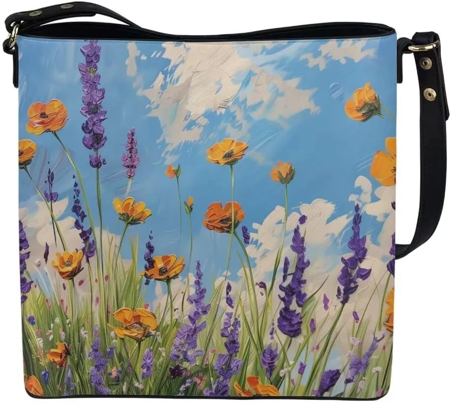 Womens Purses and Handbags Soft Cross Body Bag Bucket Bag Satchels Shopping Work Travel Bag with Multiple Pockets