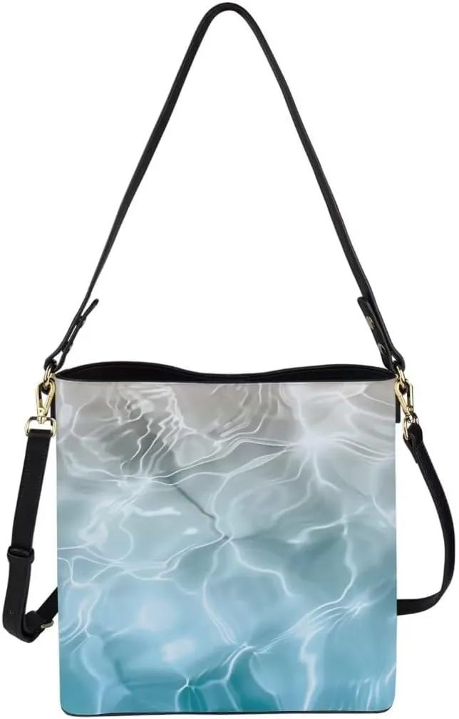 Womens Purses and Handbags Soft Cross Body Bag Bucket Bag Satchels Shopping Work Travel Bag with Multiple Pockets