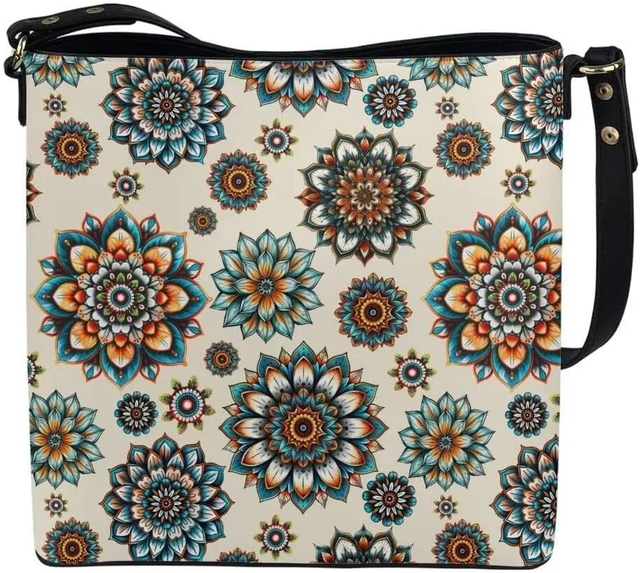 Womens Purses and Handbags Soft Cross Body Bag Bucket Bag Satchels Shopping Work Travel Bag with Multiple Pockets