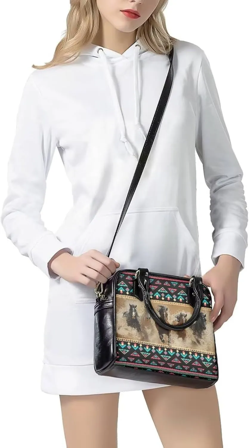 Womens Satchel Handbag Waterproof Leather Crossbody Bag with Adjustable Strap Top Handle Hobo Bag