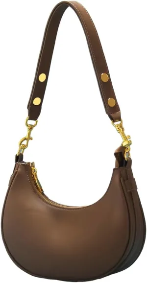 Women's Shoulder Bag Handbag PU Leather Underarm Purse Shopping Dating Traveling Top Handle Satchels 2024