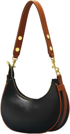 Women's Shoulder Bag Handbag PU Leather Underarm Purse Shopping Dating Traveling Top Handle Satchels 2024