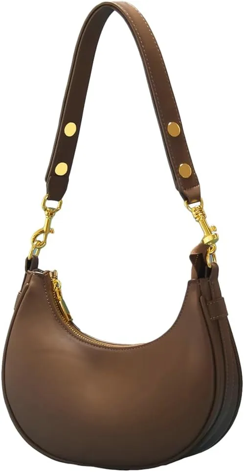 Women's Shoulder Bag Handbag PU Leather Underarm Purse Shopping Dating Traveling Top Handle Satchels 2024