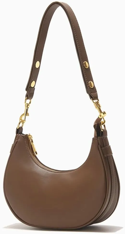 Women's Shoulder Bag Handbag PU Leather Underarm Purse Shopping Dating Traveling Top Handle Satchels 2024
