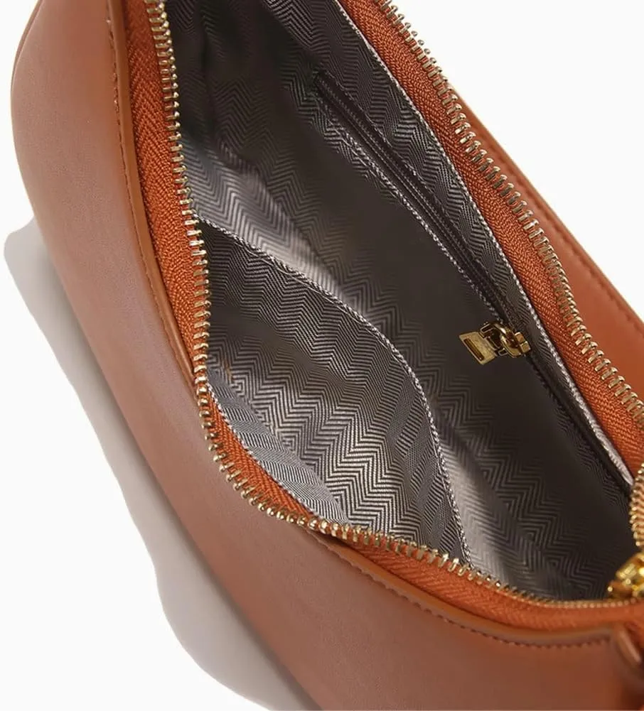 Women's Shoulder Bag Handbag PU Leather Underarm Purse Shopping Dating Traveling Top Handle Satchels 2024