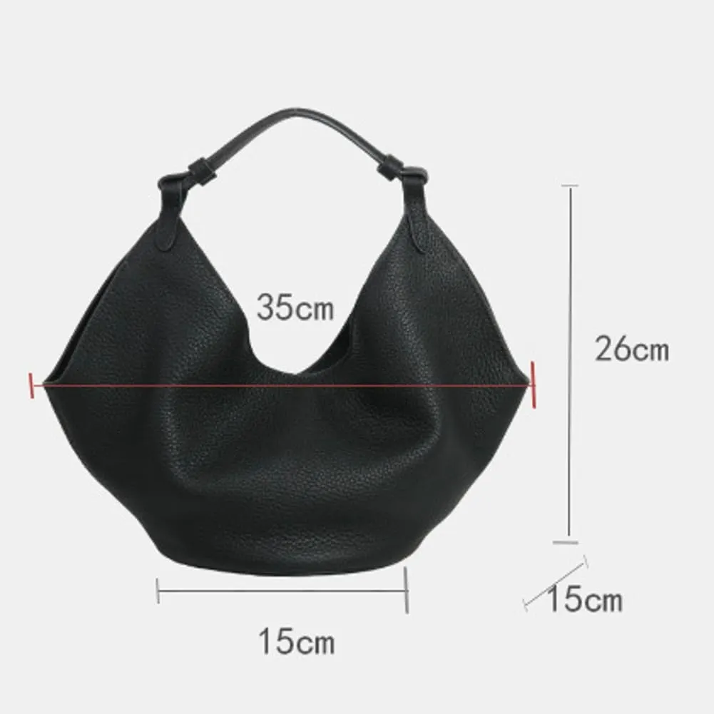 Womens Soft Genuine Leather Handbag Purse Small Shopping Crossbody Shoulder Bag Bucket Tote Bag Work Satchels