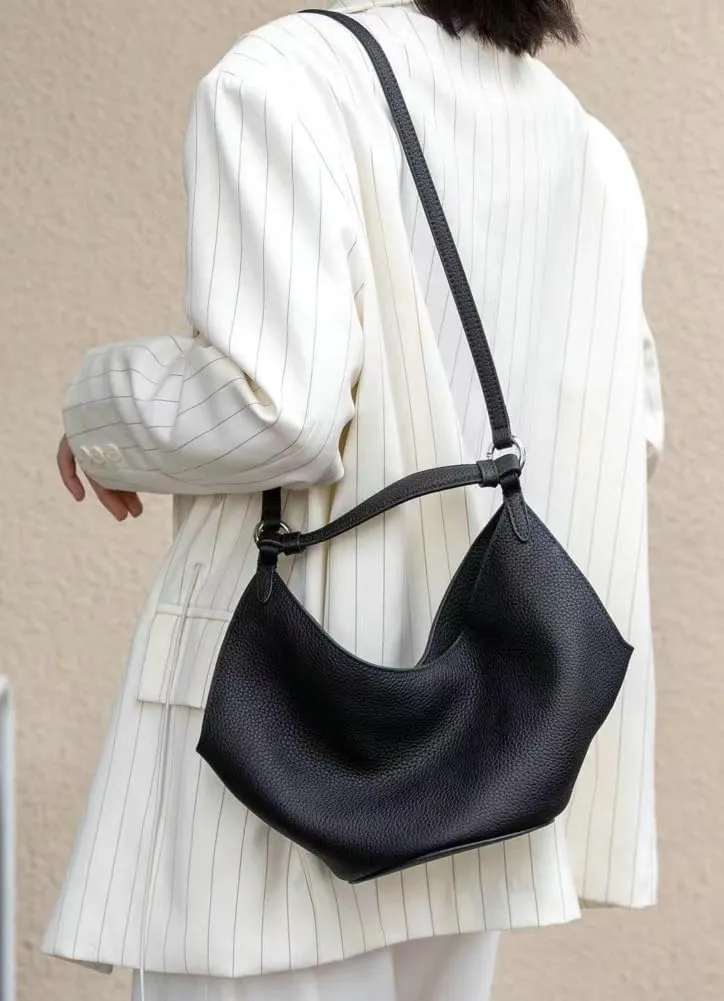 Womens Soft Genuine Leather Handbag Purse Small Shopping Crossbody Shoulder Bag Bucket Tote Bag Work Satchels