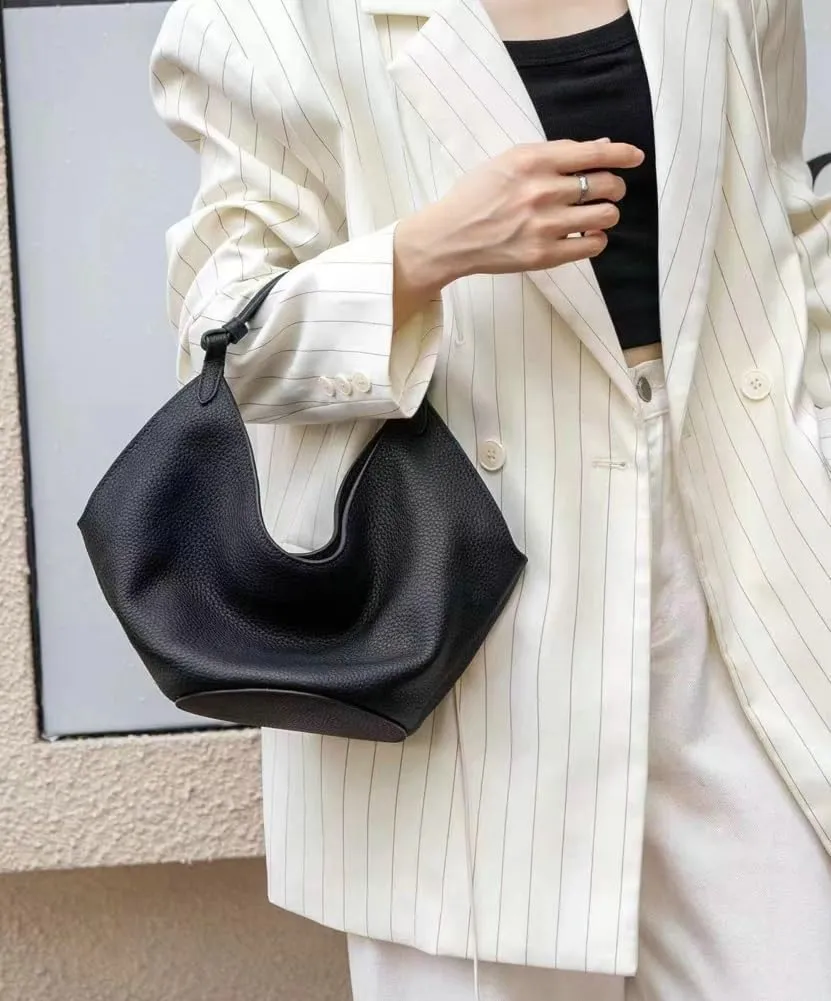 Womens Soft Genuine Leather Handbag Purse Small Shopping Crossbody Shoulder Bag Bucket Tote Bag Work Satchels