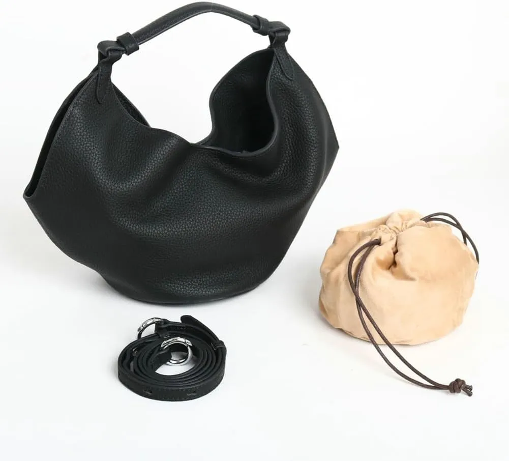 Womens Soft Genuine Leather Handbag Purse Small Shopping Crossbody Shoulder Bag Bucket Tote Bag Work Satchels