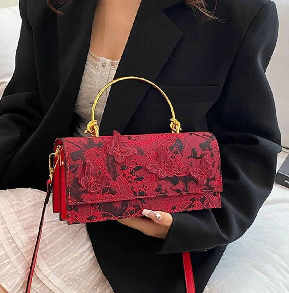Womens Trendy Evening Clutch Y2k Shoulder Crossbody Bag Small Tote Purse Handbags Vegan Leather Satchels for Wedding