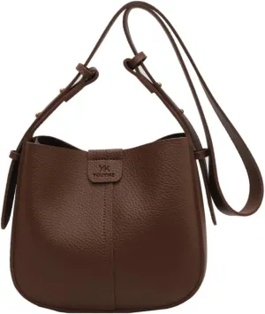 Womens Trendy Vegan Leather Bucket Bag Crossbody Shoulder Purses Small Handbags Ladies Chic Tote Satchels 2pcs