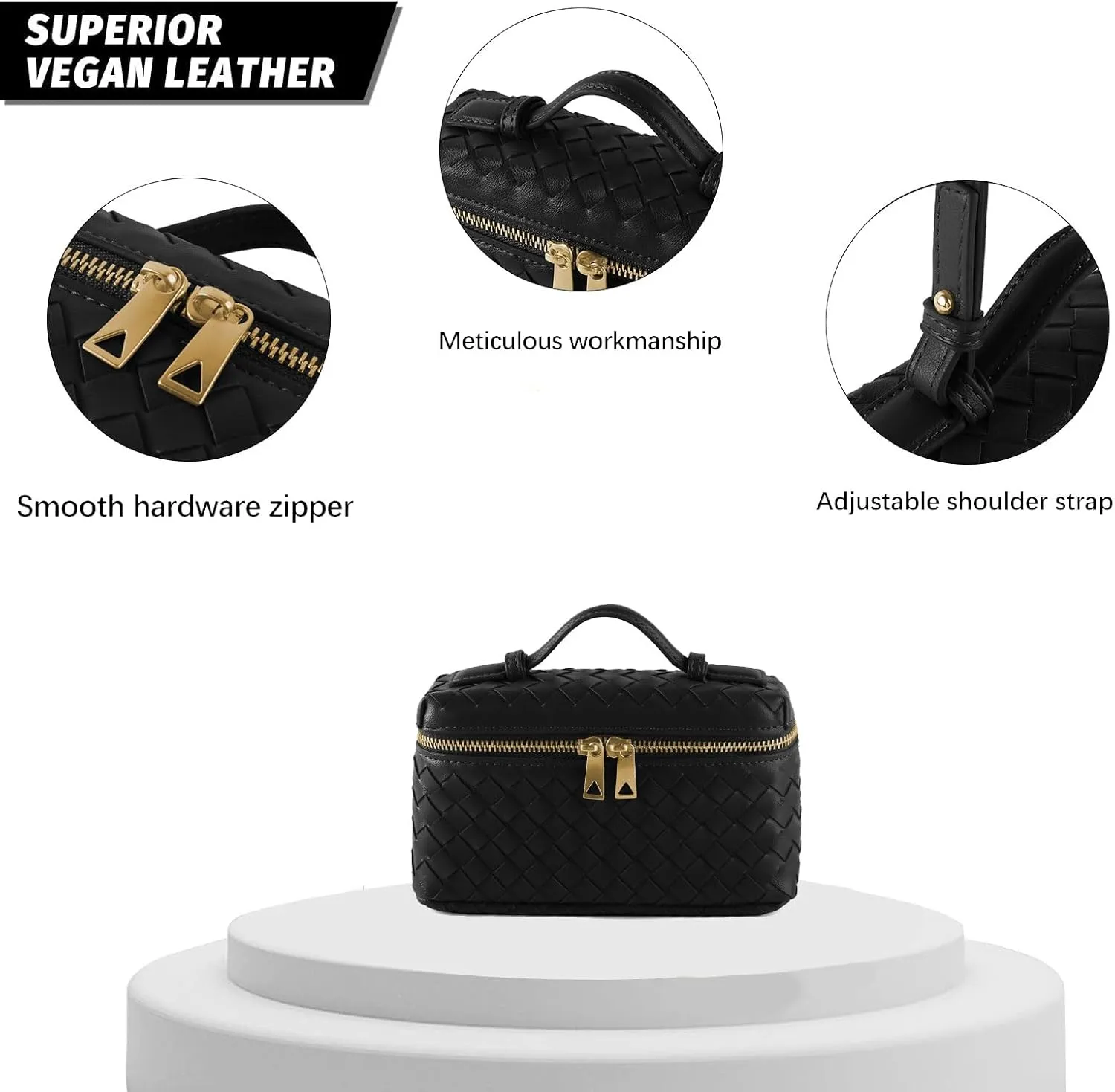 Woven Shoulder Bags for Women, Crossbody Bag Cute Satchels Clutch Purses Top-Handle Tote Handbag