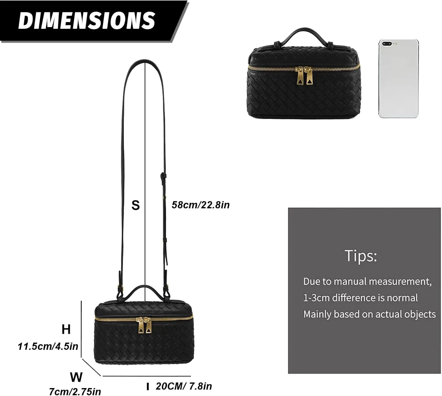 Woven Shoulder Bags for Women, Crossbody Bag Cute Satchels Clutch Purses Top-Handle Tote Handbag