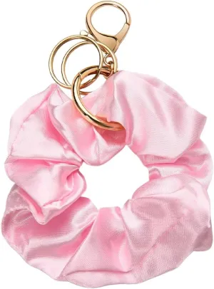 Wristlet Keychain Strap Scrunchie Wristband Keychains for Women Portable Keychain Bracelet Wristlet Stretchy Keychains Lanyard for Girls Removable Elastic Scrunchie Wrist Band Key Chains Gift