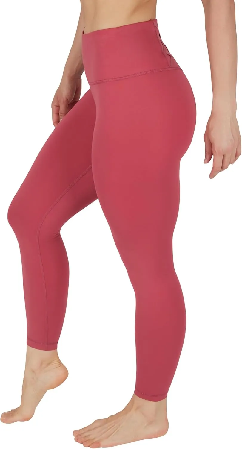 Yogalicious High Waist Squat Proof Criss Cross V-Back Ankle Length Leggings